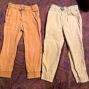 Carters 4T boys Khaki pants. Two pairs.